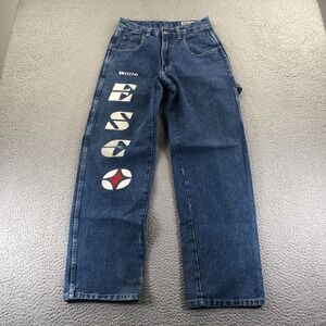 Vintage Willie Esco Jeans Mens 30 (Fits 28x31) Blue Baggy‎ Embroidered Skater